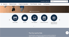 Desktop Screenshot of medicalcitychildrenshospital.com